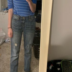 Gap Slim Straight Crop Ripped Jeans Size 8
